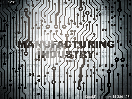 Image of Industry concept: circuit board with Manufacturing Industry