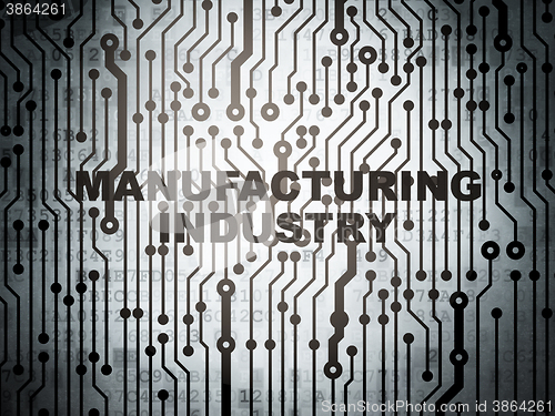 Image of Industry concept: circuit board with Manufacturing Industry