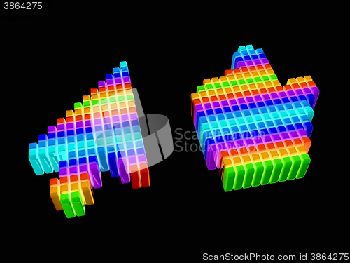 Image of Set of Link selection computer mouse cursor 