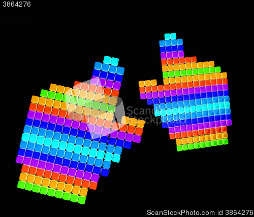 Image of Set of Link selection computer mouse cursor