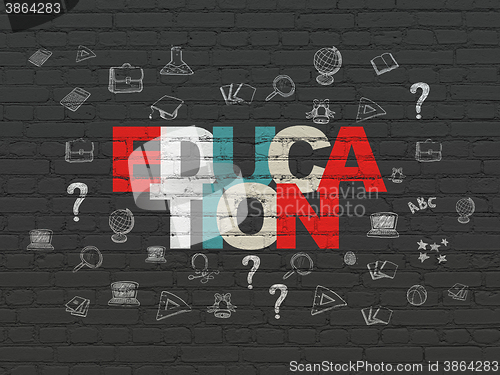 Image of Learning concept: Education on wall background