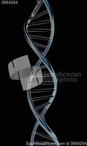 Image of DNA structure model