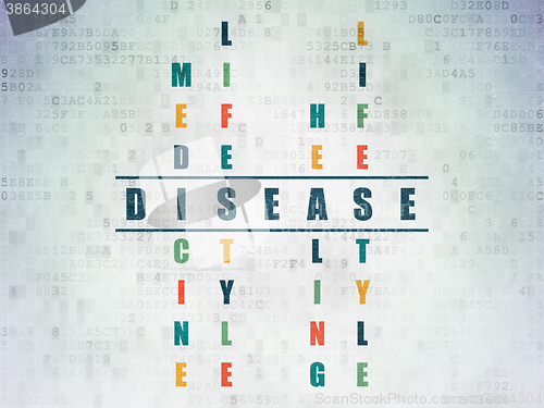 Image of Health concept: Disease in Crossword Puzzle