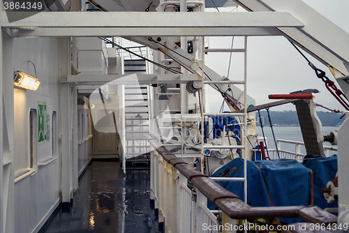 Image of The upper deck of the ferry.