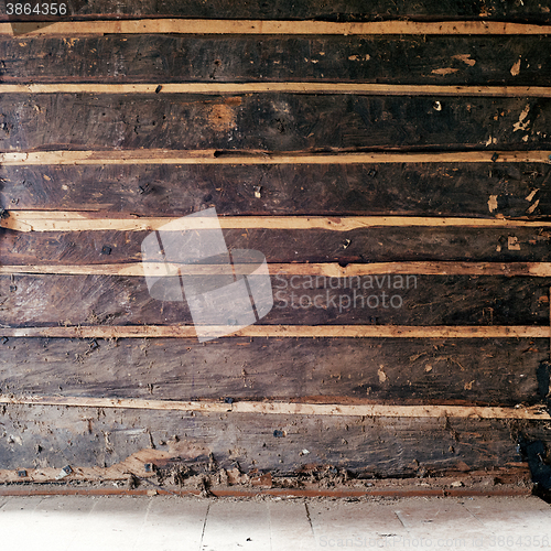 Image of grunge wooden wall and floor