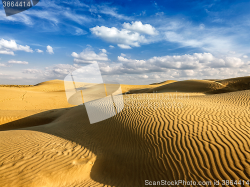 Image of Sand dunes in desert