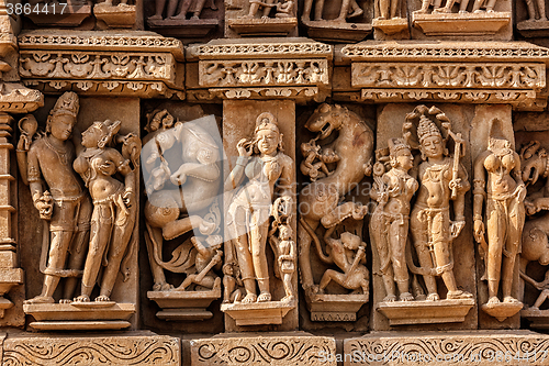 Image of Sculptures on Adinath Jain Temple, Khajuraho