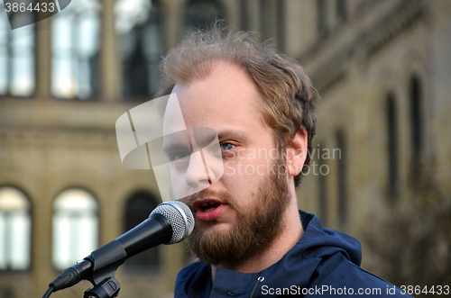 Image of Norwegian author Mímir Kristjánsson