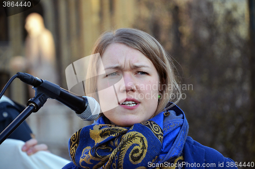 Image of Norwegian politician Une Aina Bastholm (Mdg)