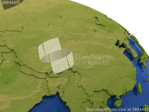 Image of China on Earth