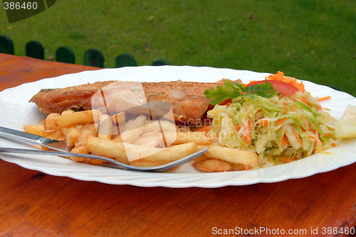Image of full dinner plate