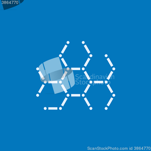 Image of Molecule line icon.