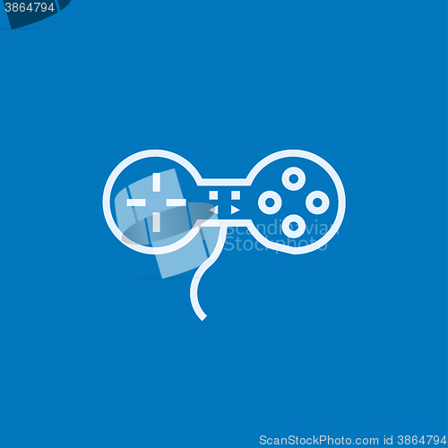 Image of Joystick line icon.