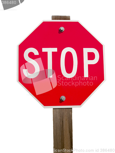 Image of Stop Sign and Post