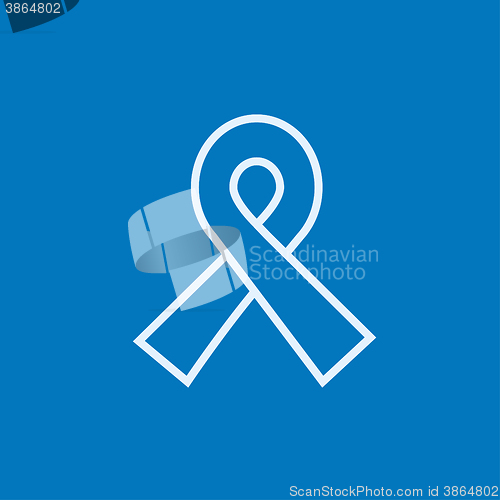 Image of Ribbon line icon.