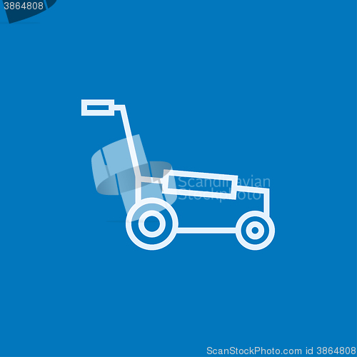 Image of Lawnmover line icon.