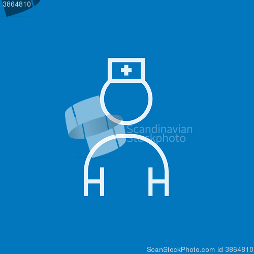 Image of Nurse line icon.