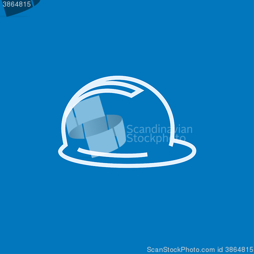 Image of Hard hat line icon.