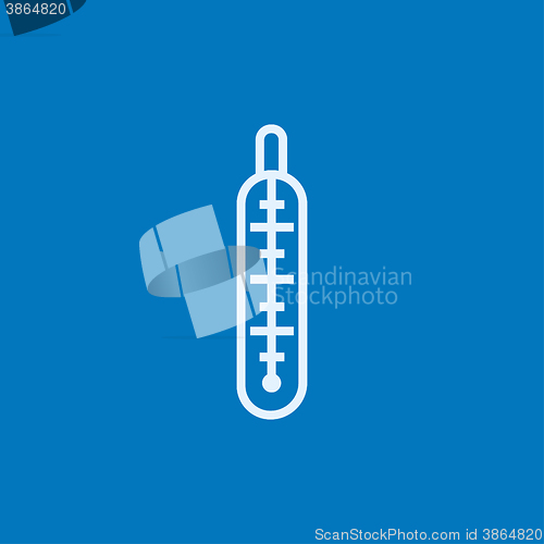 Image of Medical thermometer line icon.