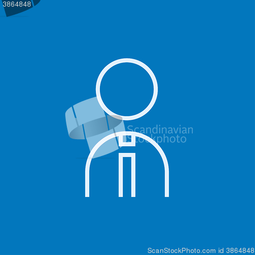 Image of Businessman line icon.