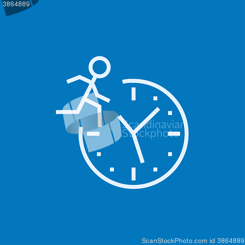 Image of Time management line icon.