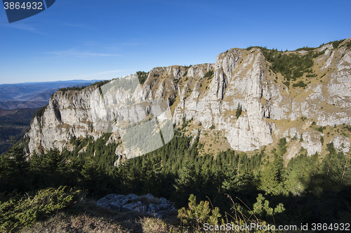 Image of Rock wall on mountain