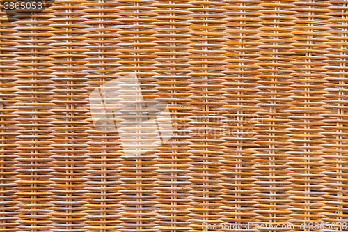 Image of close up of brown wicker surface background