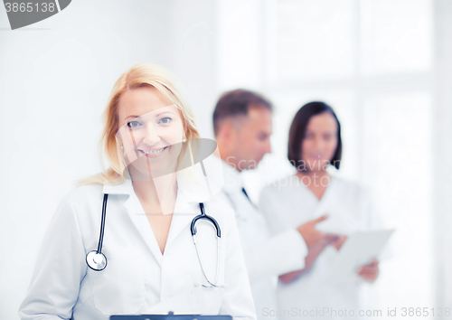 Image of female doctor with stethoscope