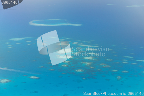 Image of Maldive island in ocean