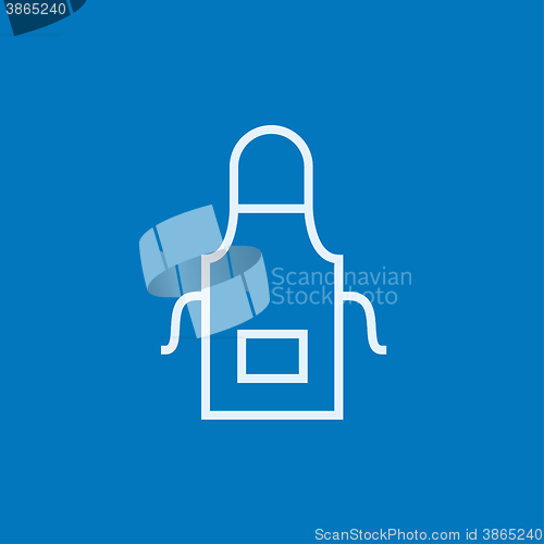 Image of Kitchen apron line icon.