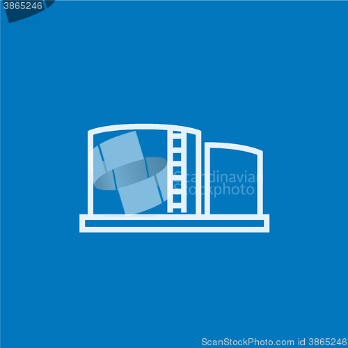 Image of Factory line icon.