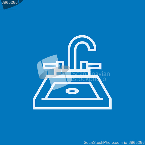 Image of Sink line icon.