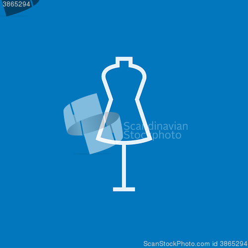 Image of Mannequin line icon.