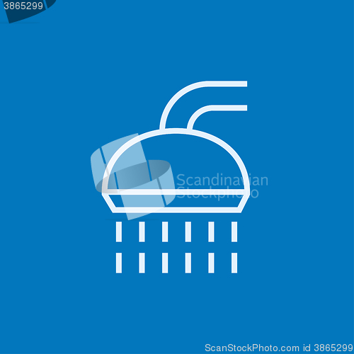 Image of Shower line icon.