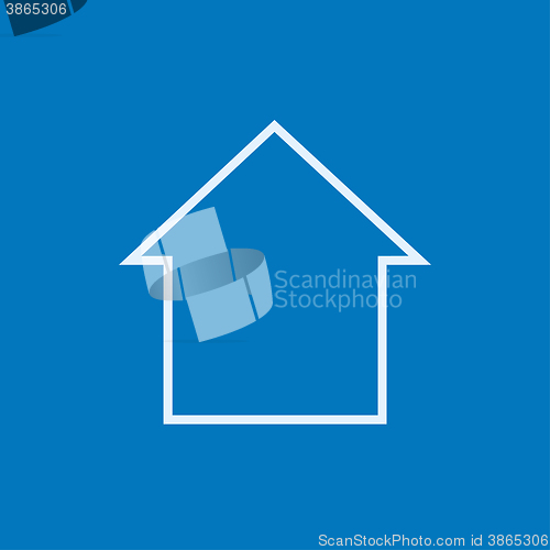 Image of House line icon.