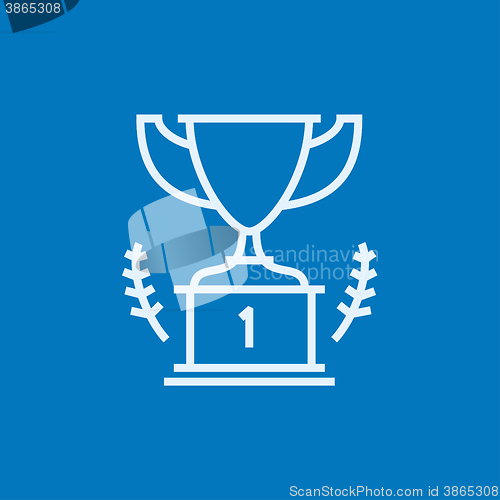 Image of Trophy line icon.