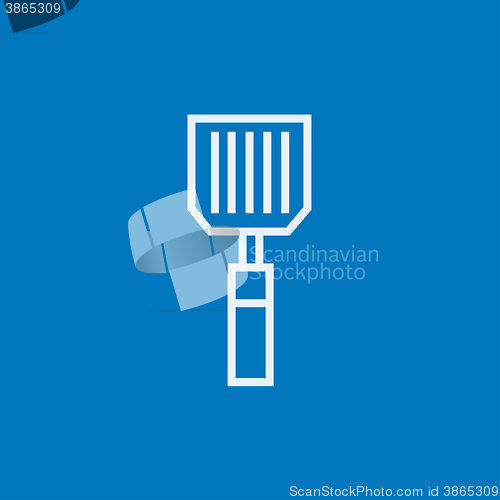 Image of Kitchen spatula line icon.