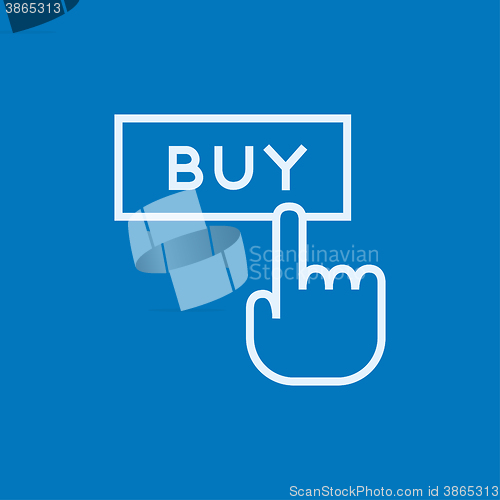 Image of Buy button line icon.