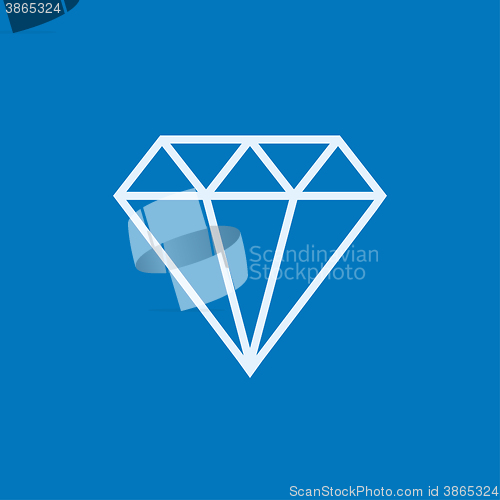 Image of Diamond line icon.