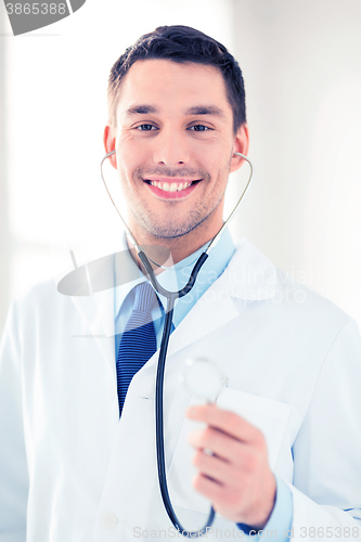 Image of male doctor with stethoscope