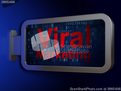 Image of Marketing concept: Viral Marketing on billboard background