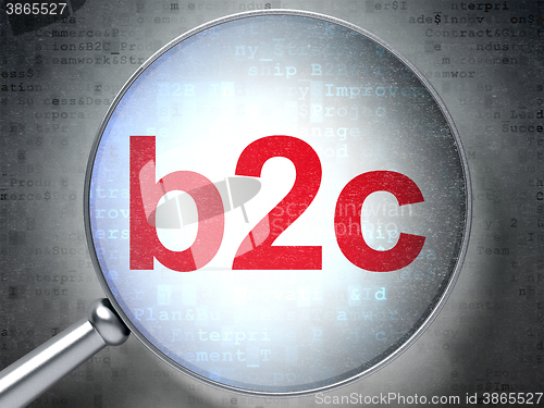 Image of Business concept: B2c with optical glass
