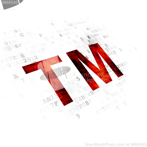 Image of Law concept: Trademark on Digital background