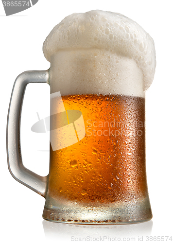 Image of Frosty beer in mug