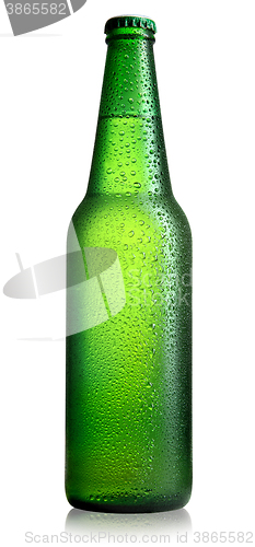 Image of Green bottle isolated