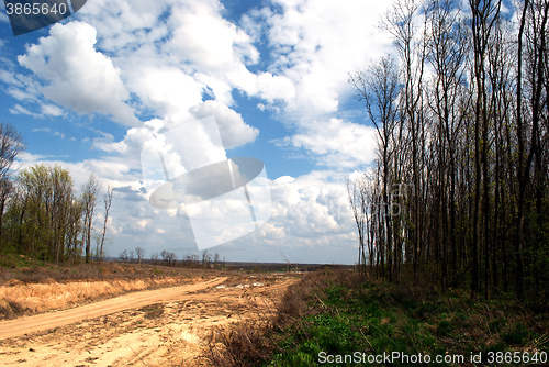 Image of road from clay clouds