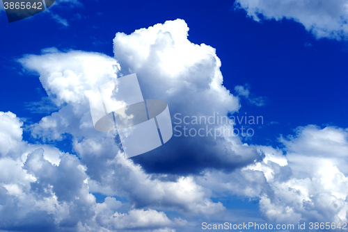 Image of white clouds and blue sky