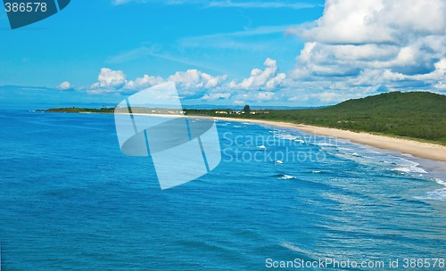 Image of tropical beach coastline