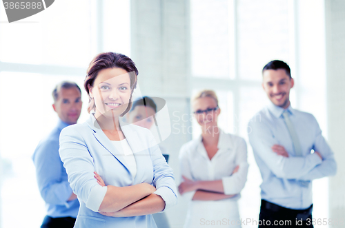 Image of businesswoman in office