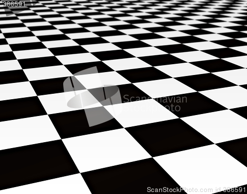 Image of black and white tiles